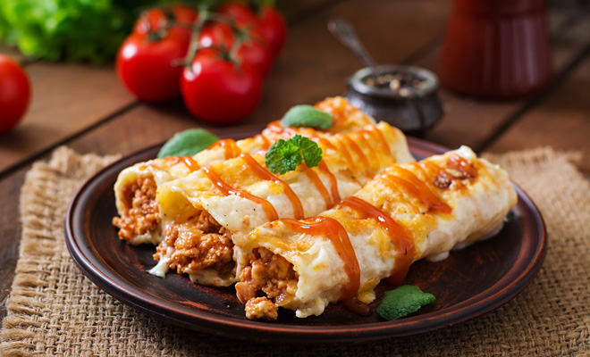 Deliciosa receta de enchiladas