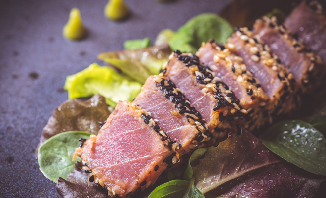 Receta de tataki de atún japonés