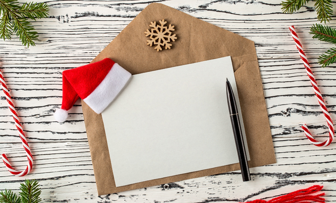 Cartas de Navidad para un familiar fallecido