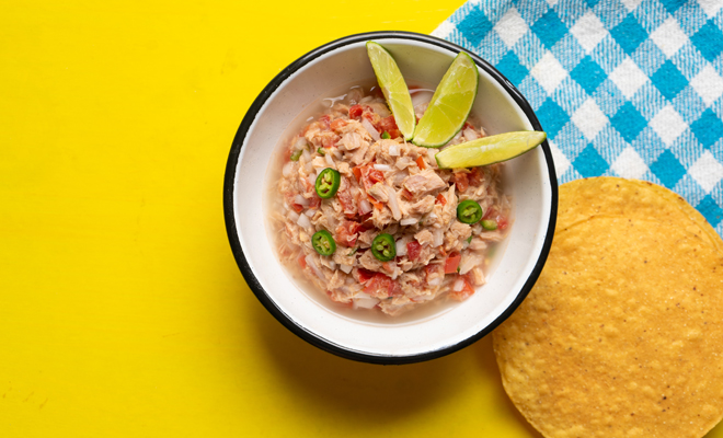 Receta de ceviche de atún