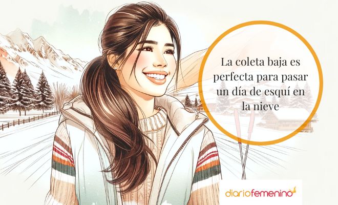 Peinados para esquiar: opta por la coleta baja