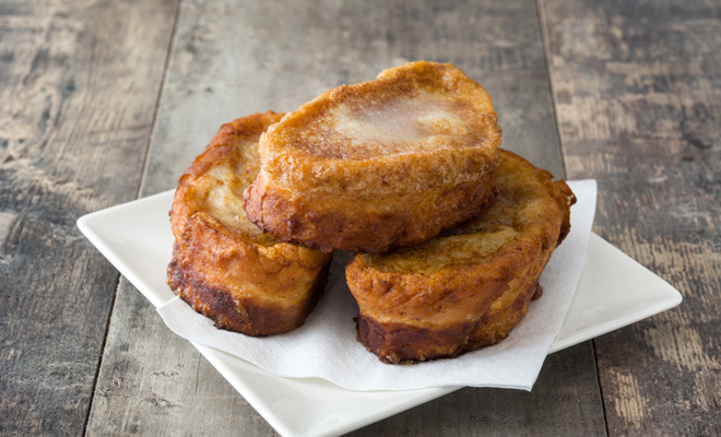 Receta tradicional de torrijas