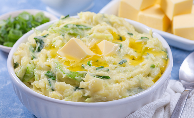 Receta de colcannon para el Día de San Patricio