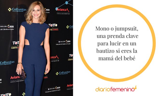 Look con mono para el bautizo de tu bebé