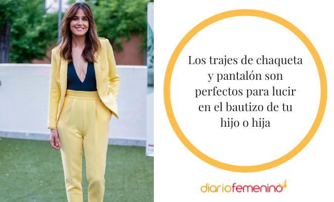 Ideas de looks para el bautizo de tu hijo: trajes de chaqueta