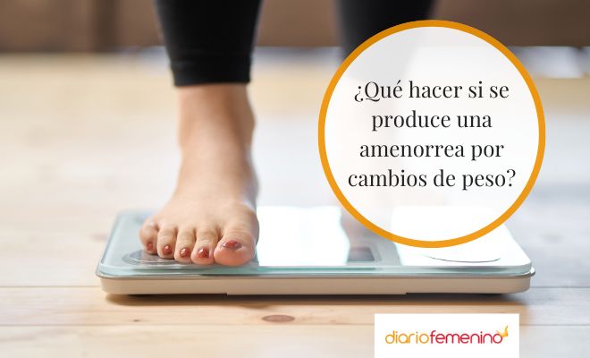Los cambios en el peso y la relación directa con la pérdida de menstruación
