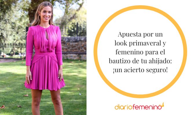 Look primaveral para un bautizo si eres la madrina