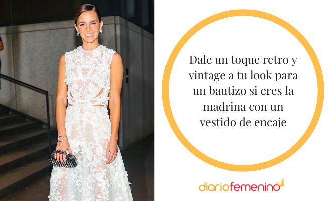 Look vintage para un bautizo si eres la madrina