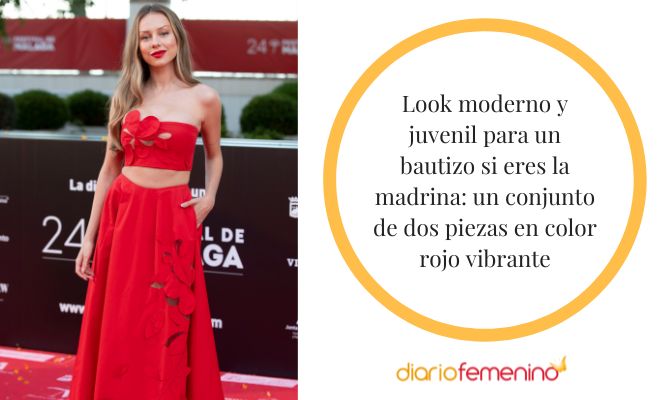 Conjunto de dos piezas para un bautizo si eres la madrina