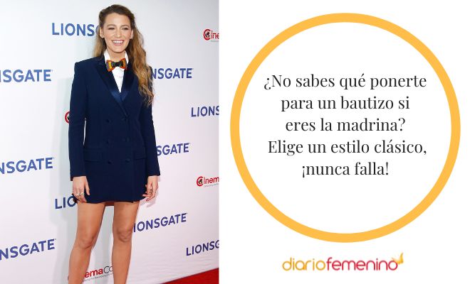 Look clásico para la madrina de un bautizo