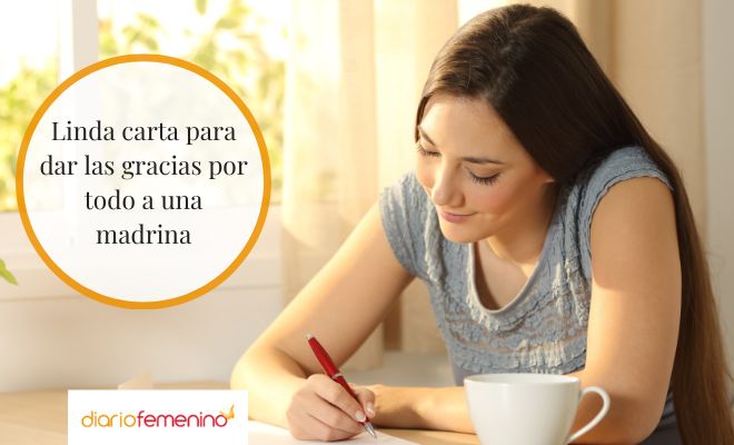 Carta de agradecimiento para enviar o dedicar a una madrina