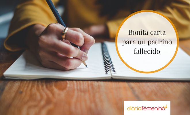 Bella carta para un padrino fallecido