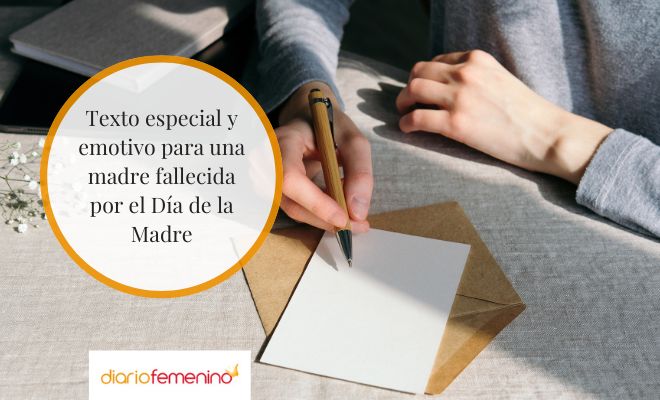 Carta para dedicar a una mamá fallecida en el Día de la Madre