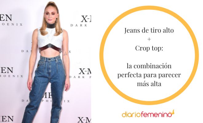 Los jeans de tiro alto favorecen mucho a las mujeres bajitas