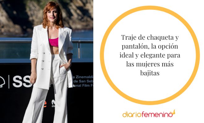 ¿Los trajes de chaqueta favorecen a las bajitas?
