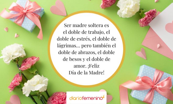 Lindas frases para una mamá soltera por el Día de la Madre