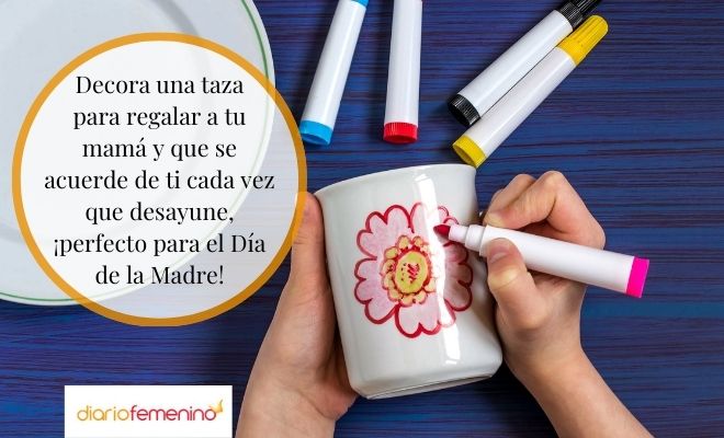 Decoración de tazas para el Día de la Madre
