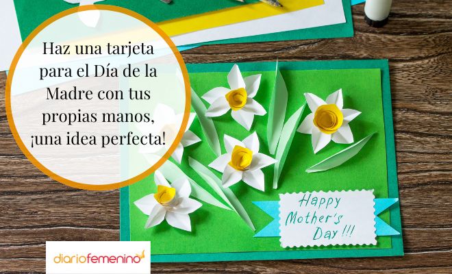 Tarjeta de flores para el Día de la Madre