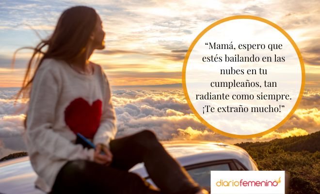 Dedicatorias para el cumpleaños de una mamá fallecida