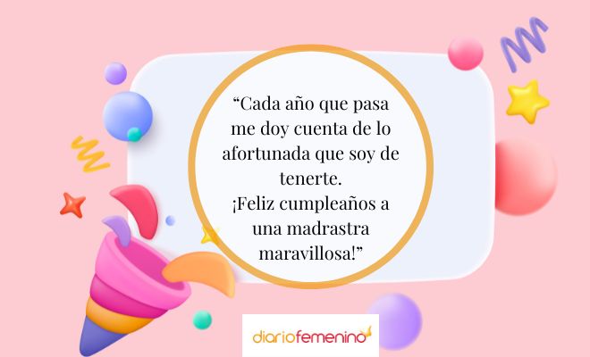 Mensajes para desear un feliz cumpleaños a una madrastra