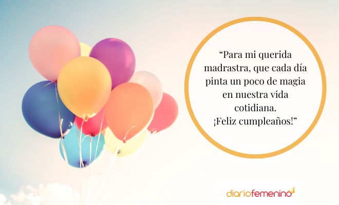 Dedicatorias para una madrastra en su cumpleaños