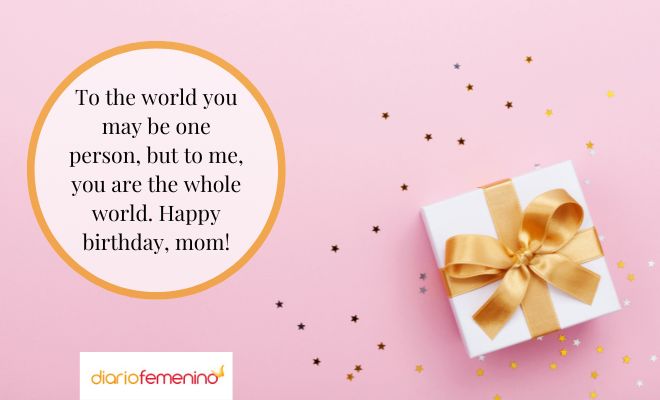 Mensajes en inglés para desear un feliz cumpleaños a mamá
