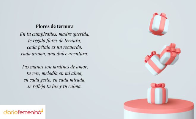 Bonitos versos para dedicar a mamá en su cumpleaños