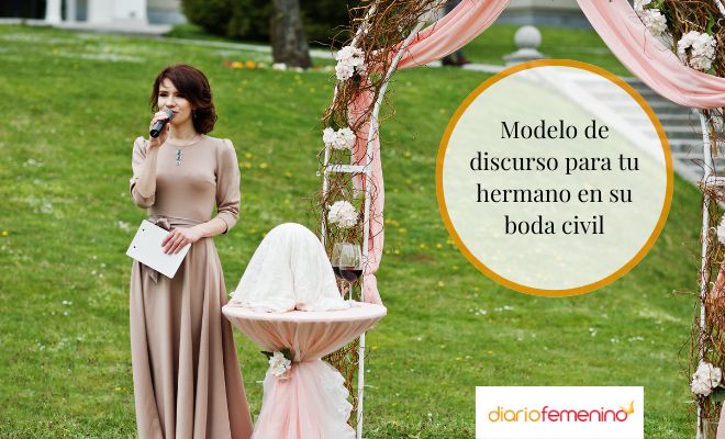 Discurso para un hermano en su boda civil