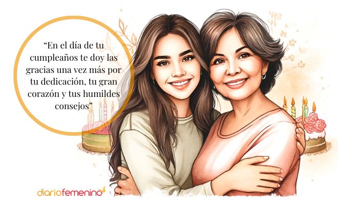 Hermosas dedicatorias para una madre en su cumpleaños