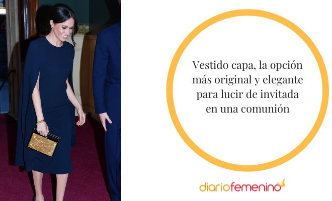El vestido capa es ideal para lucir en una comunión