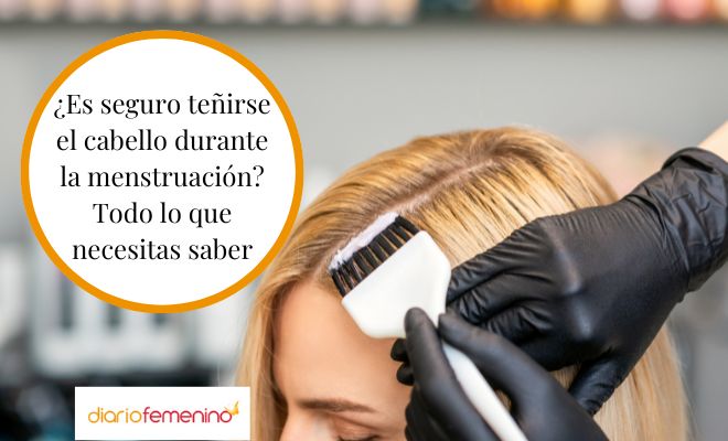 ¿Puedes teñirte el pelo si tienes el periodo?