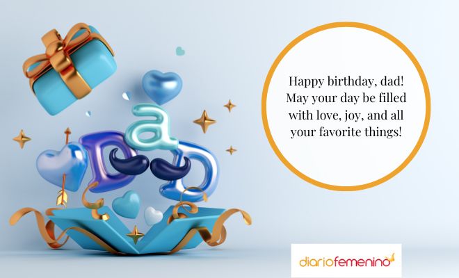 Felicitaciones de cumpleaños para papá en inglés