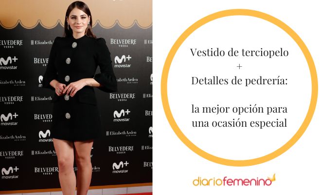 Cómo combinar un vestido de terciopelo con otros materiales o tejidos