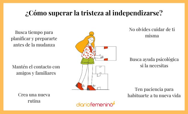 Consejos para superar la tristeza a la hora de independizarse