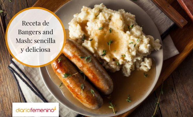 Receta inglesa de Bangers and Mash