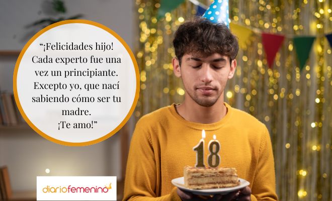 Hermosos deseos de 18 cumpleaños para un hijo