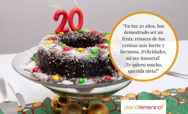 Mensajes para enviar a mi nieta en su 20 cumpleaños