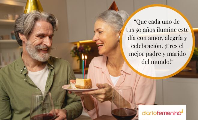 Lindas dedicatorias para enviar a tu esposo en su 50 cumpleaños