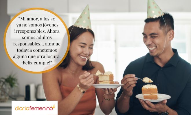 Felicitaciones muy graciosas y originales para tu novio en su 30 cumpleaños