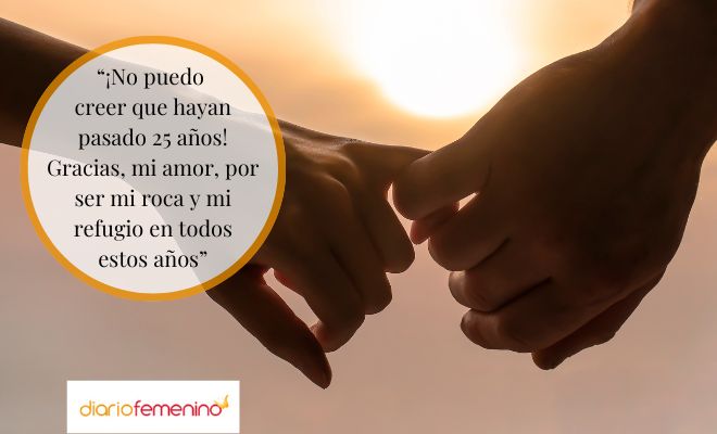 Mensajes para dedicar a mi esposo por 25 años de casados