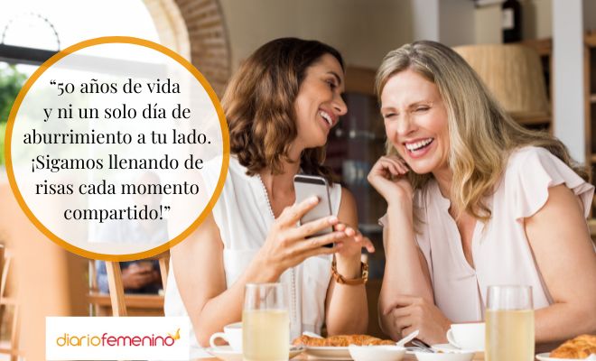 Dedicatorias para una amiga que cumple 50 años