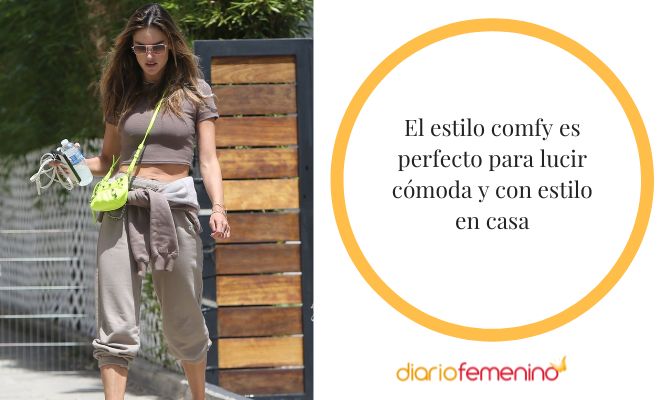 Look de estilo comfy para estar en casa