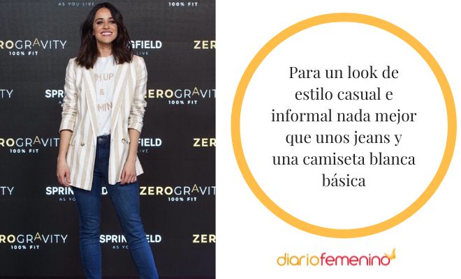 Outfit de estilo casual con vaqueros