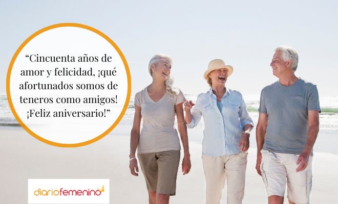 Frases para unos amigos que celebran 50 años de matrimonio
