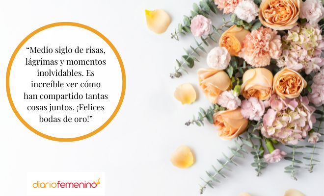 Felicitaciones perfectas para unas bodas de oro de amigos