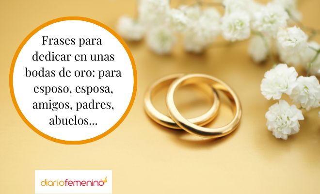 Frases y mensajes para dedicar en unas bodas de oro, ¡50 años de matrimonio!