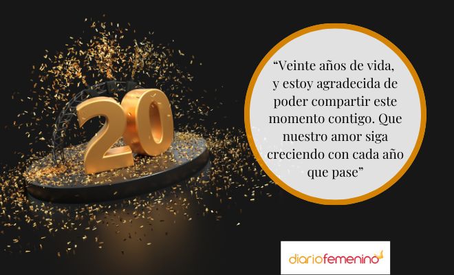 Lindos mensajes de amor para el 20 cumpleaños de tu novio