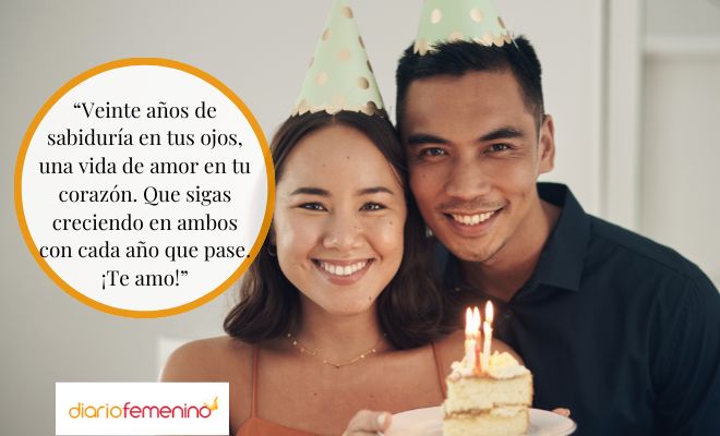 Hermosas felicitaciones de amor para tu novio en su 20 cumpleaños