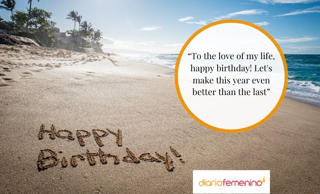 Saludos de cumpleaños en inglés para tu novio o esposo