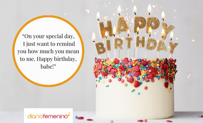 Mensajes de cumpleaños en inglés para enviar a tu esposo o a tu novio